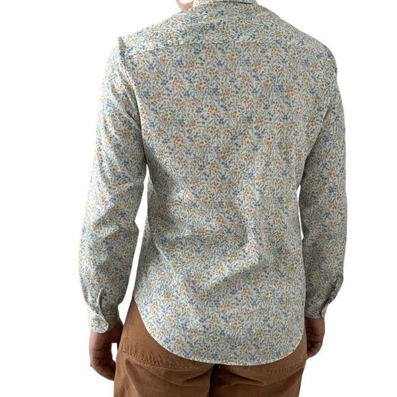 Vintage 1970s Pastel Floral Cottagecore Spring Hippie Blouse Sz S - Picture 6 of 9